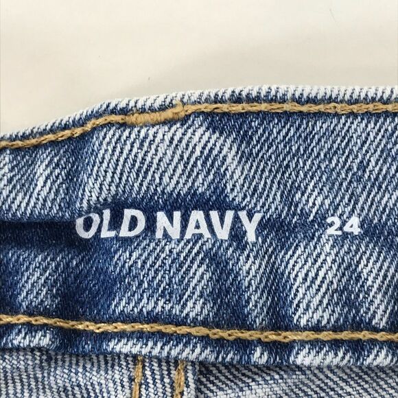 Old Navy Extra High Rise Sky-Hi Straight Jeans Women's Plus Size 24 Button-Fly - Picture 12 of 14